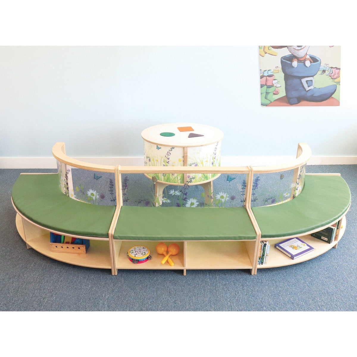 Nature View Curve-In Reading Sofa