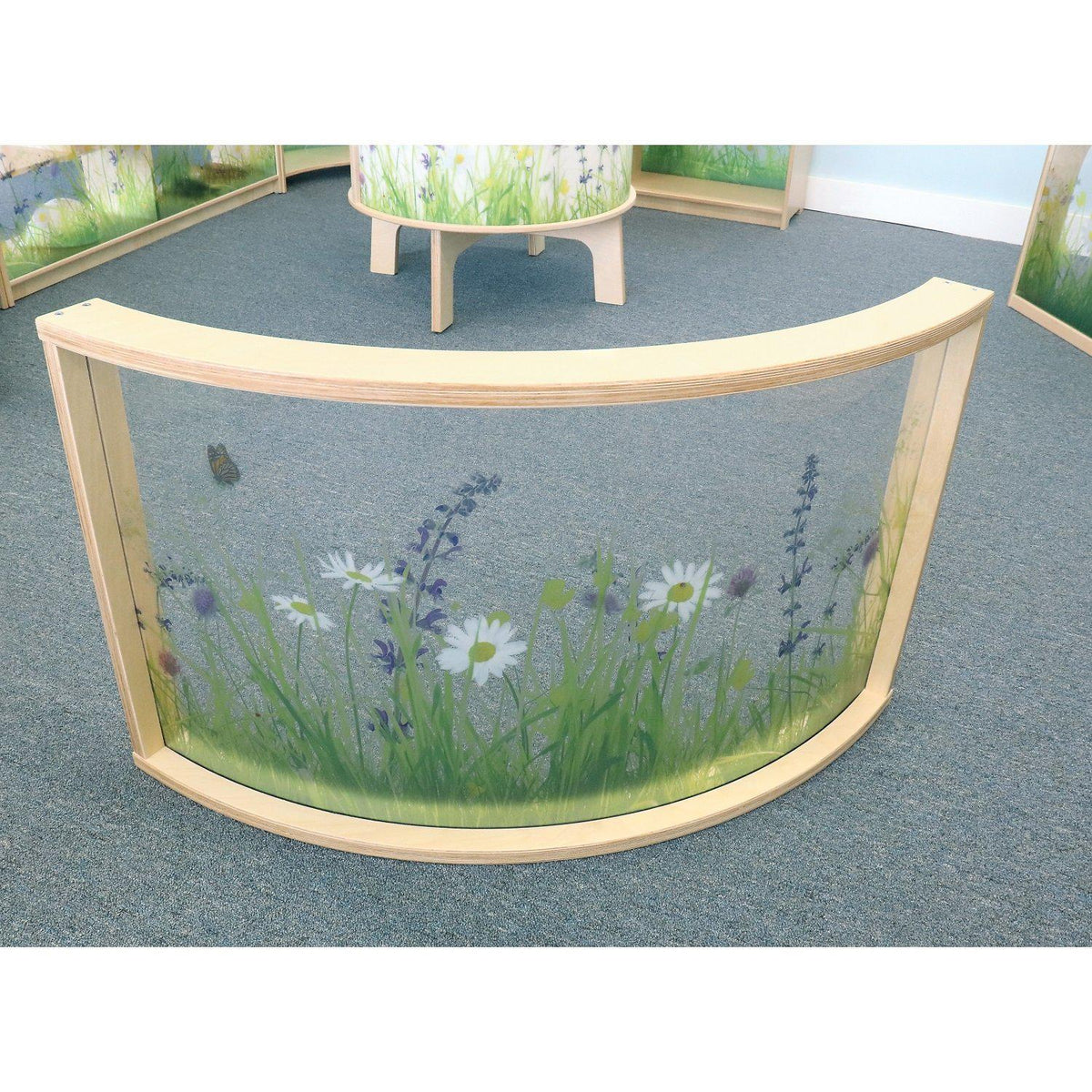Nature View Curved Divider Panel, 24" H