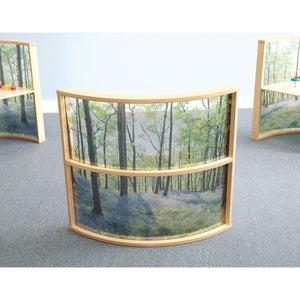 Nature View Curved Divider Panel, 36" H