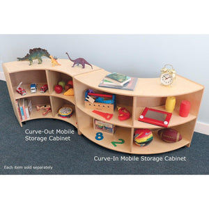 Curve Out Mobile Storage Cabinet