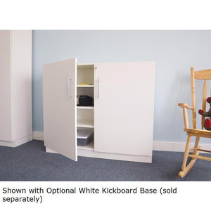 White Wall Collection Lockable Wall Cabinet