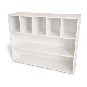 White Wall Collection Cubby And Shelf Cabinet