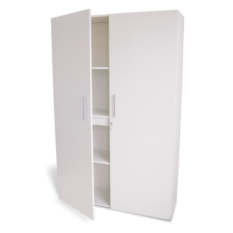 White Wall Collection Tall And Wide Wall Cabinet
