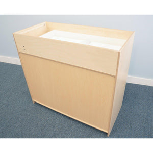 EZ Clean Birch Changing Cabinet with Trays