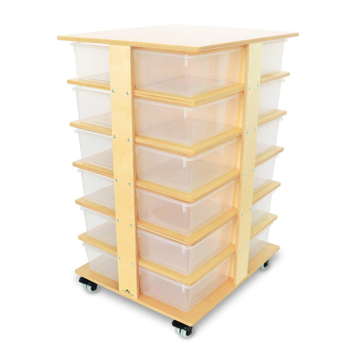 24 Tray Mobile Cubby Tower