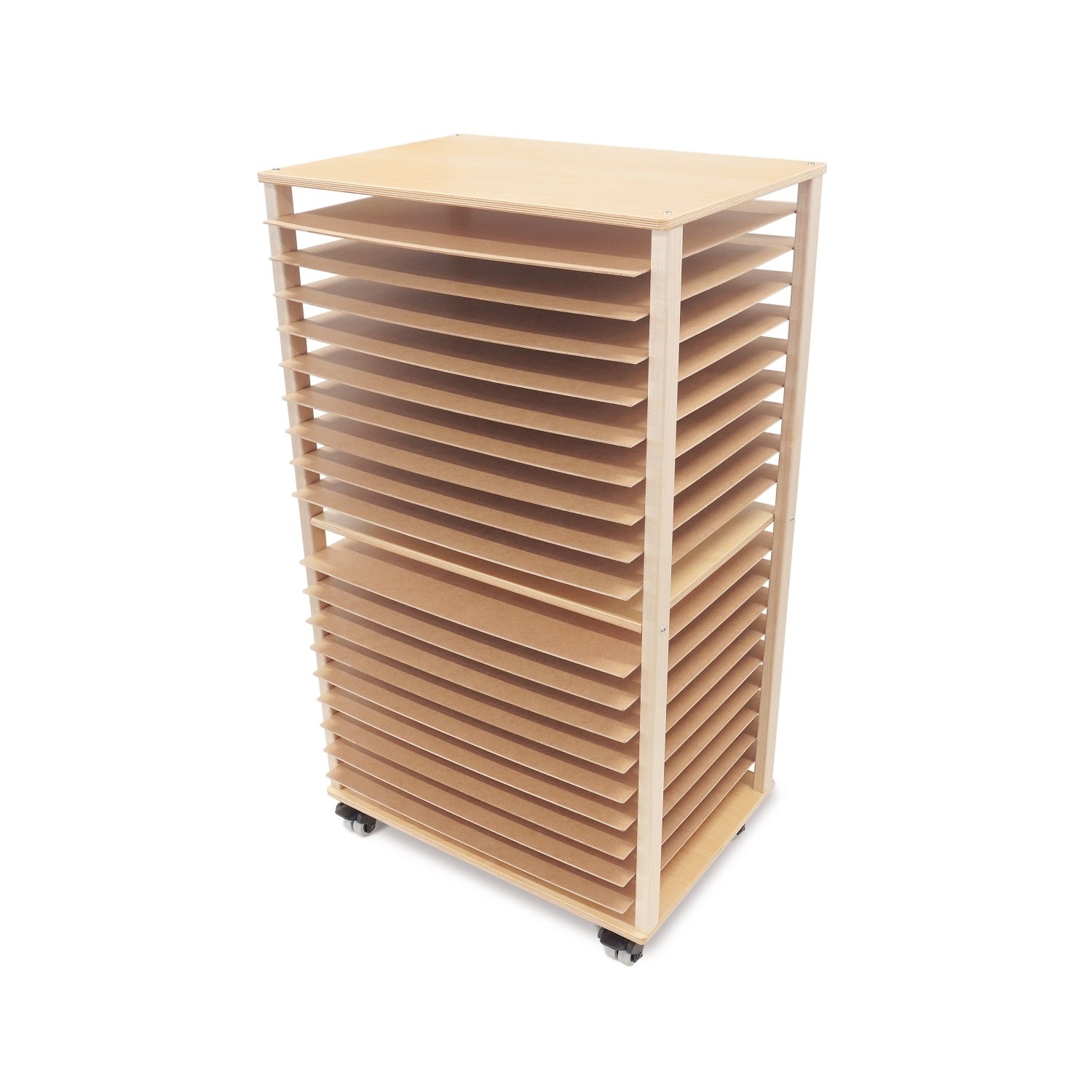 Wood Designs Mobile Art Drying & Storage Rack - School and Office Direct