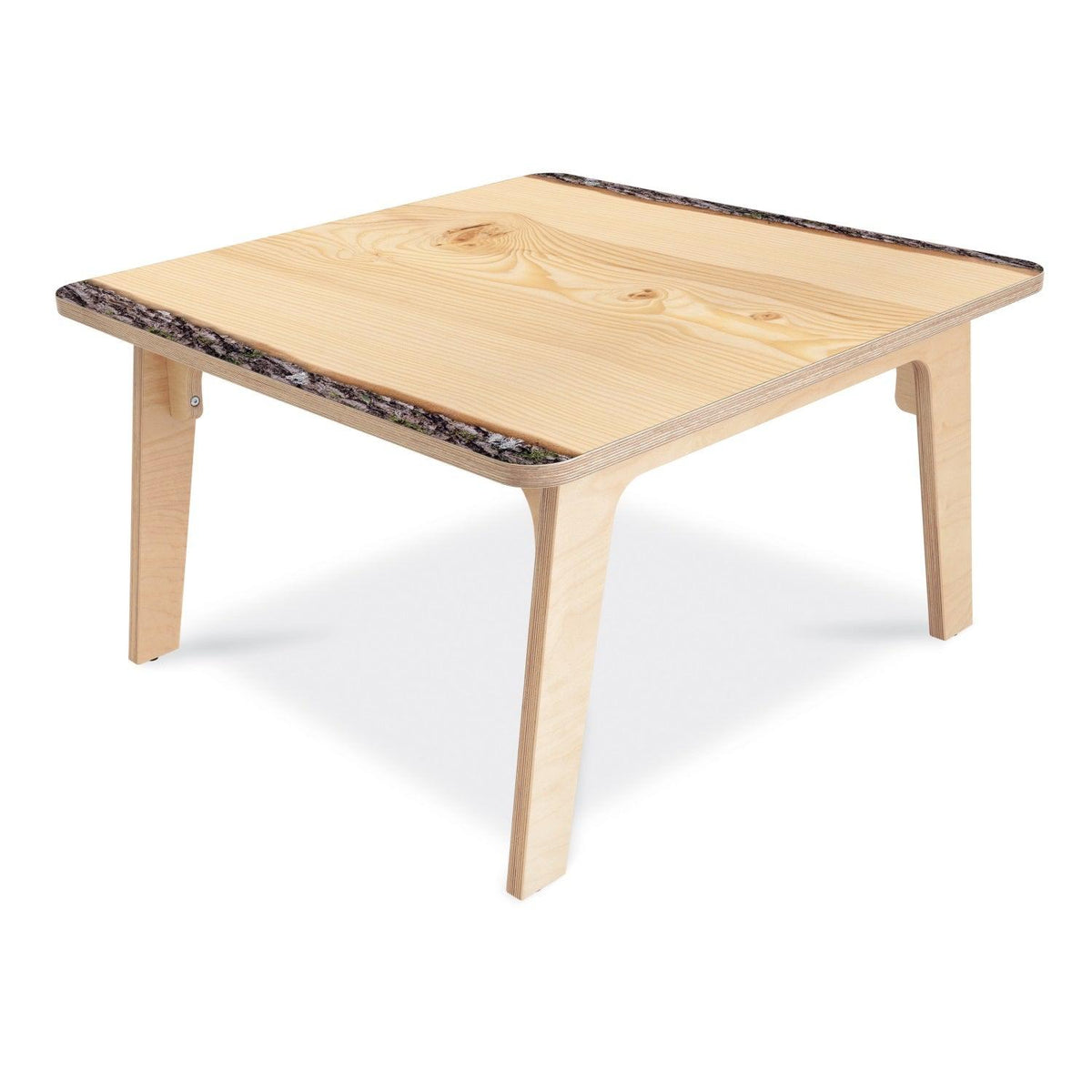 Nature View Live Edge Collection Square Table, 20" High