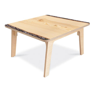 Nature View Live Edge Collection Square Table, 20" High