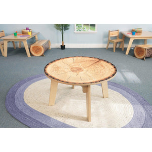 Nature View Live Edge Collection Round Table, 20" High