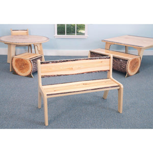 Nature View Live Edge Collection Bench, 12" Seat Height
