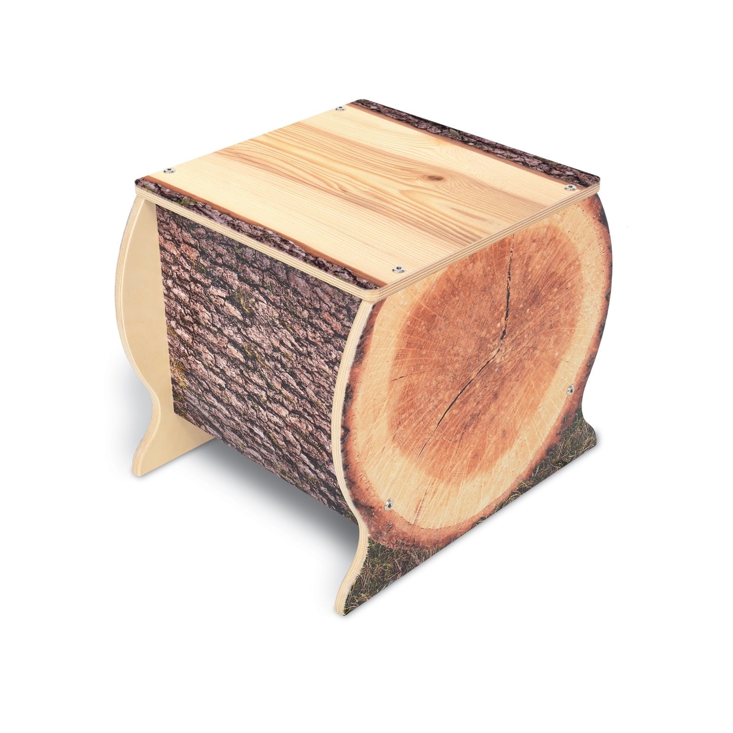 Nature View Live Edge Collection Small Log Bench, 14" High