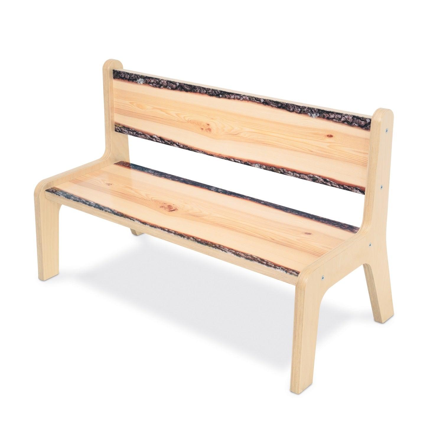 Nature View Live Edge Collection Bench, 10" Seat Height