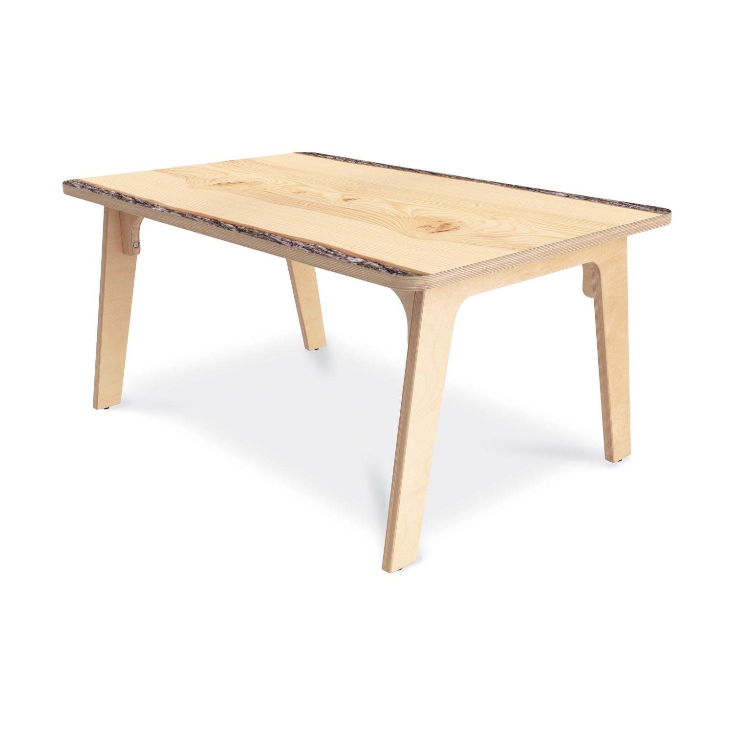 Nature View Live Edge Collection Rectangle Table, 22" High