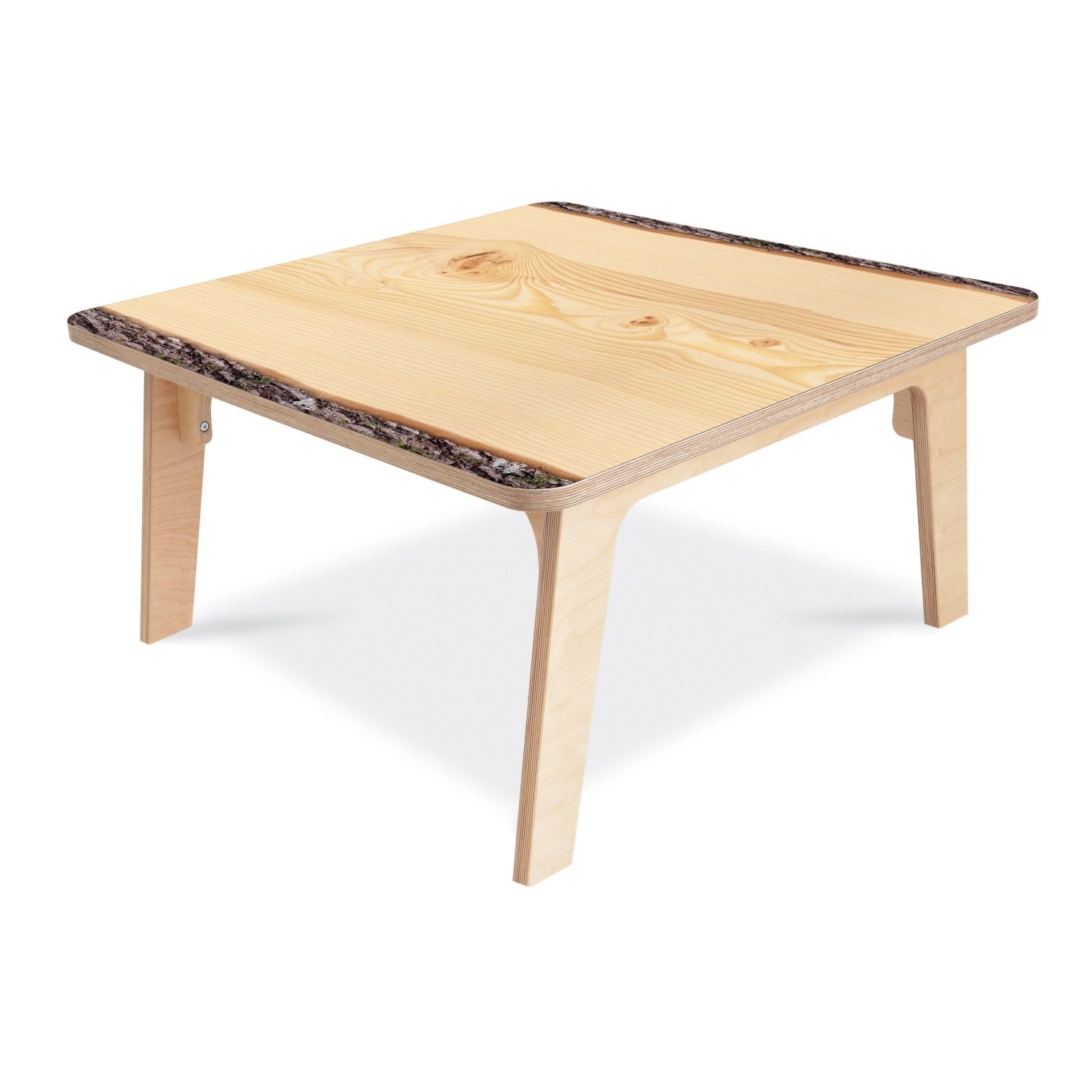 Nature View Live Edge Collection Square Table, 18" High