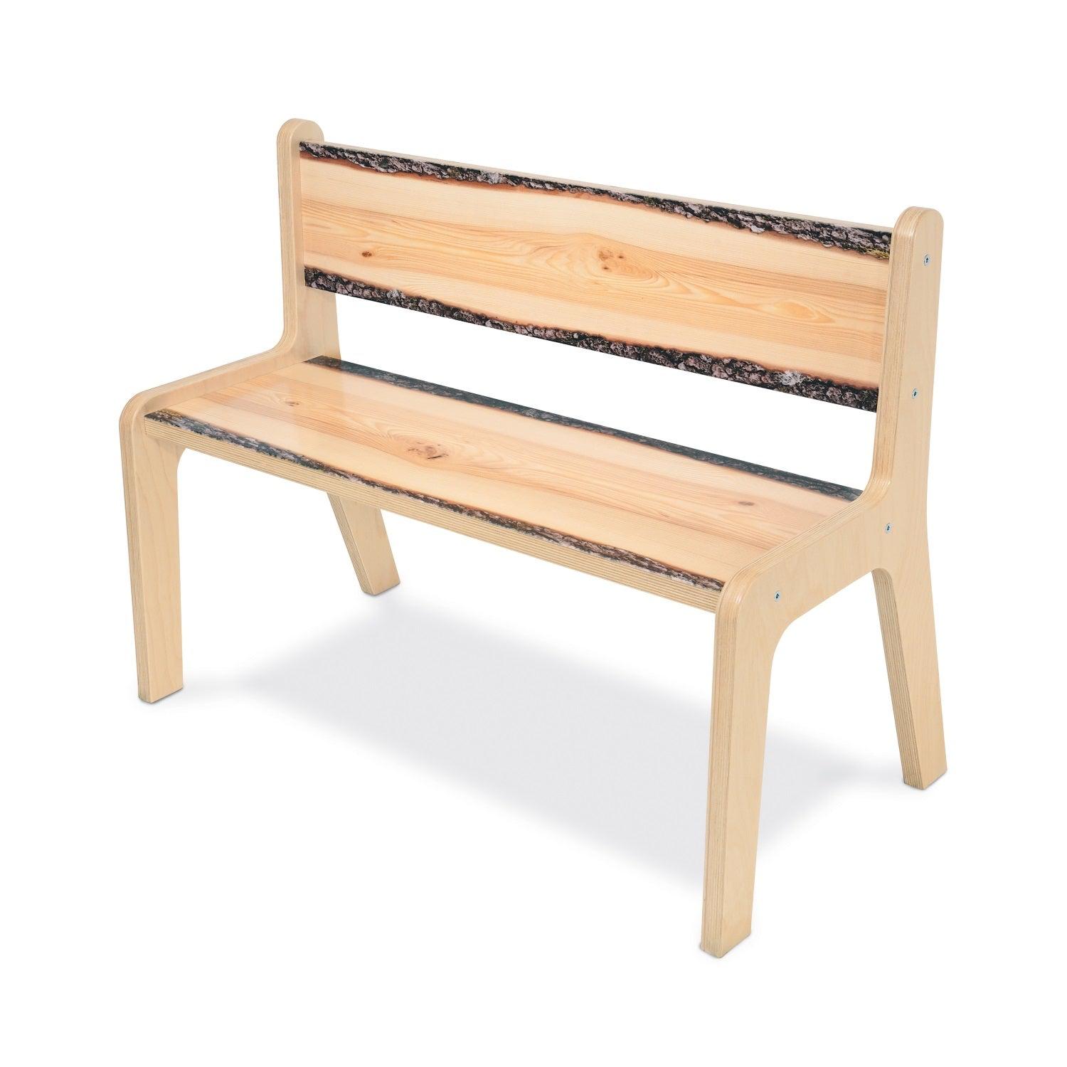 Nature View Live Edge Collection Bench, 14" Seat Height
