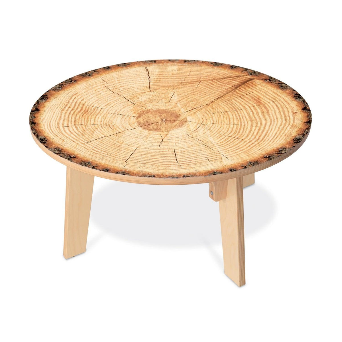 Nature View Live Edge Collection Round Table, 18" High
