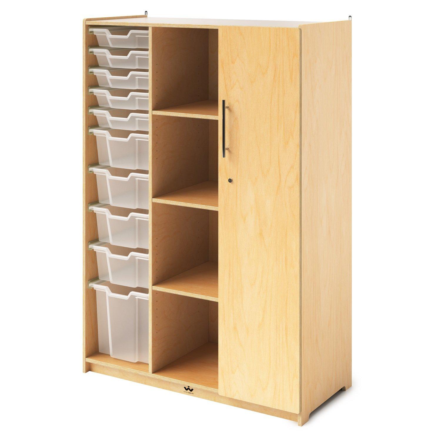 Teacher's Collection Wardrobe With Trays and Locking Door