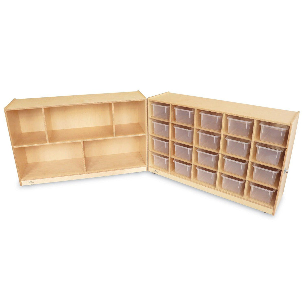Fold And Roll Storage Cabinet with 20 Trays