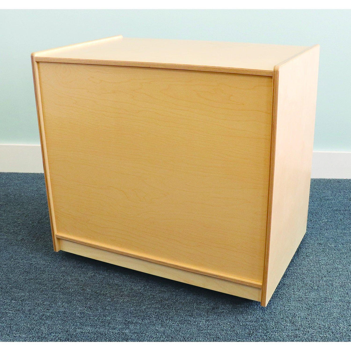 Clear Tray Double Column Mobile Storage Cabinet