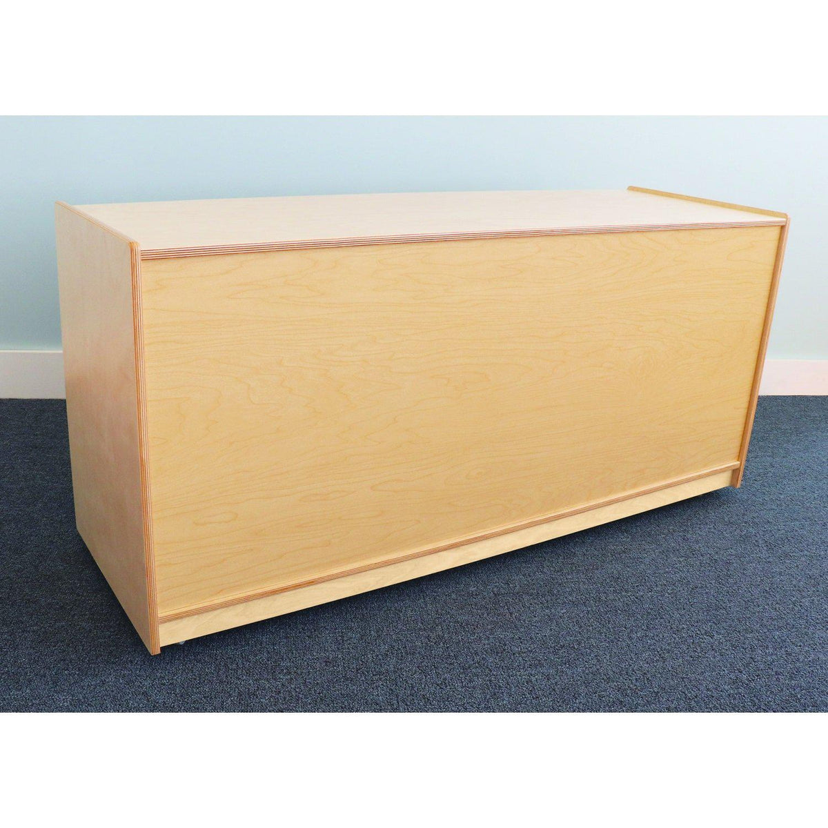 Clear Tray Quad Column Mobile Storage Cabinet