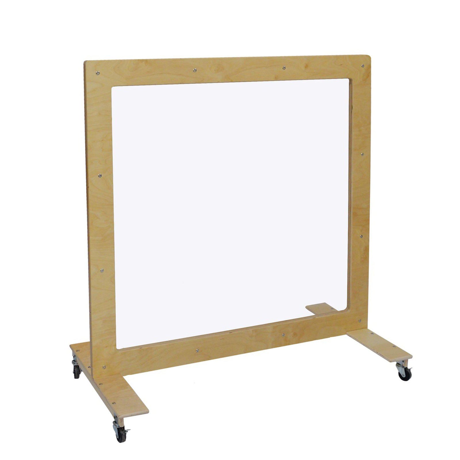 Mobile See-Thru Room Divider, 48" x 48"