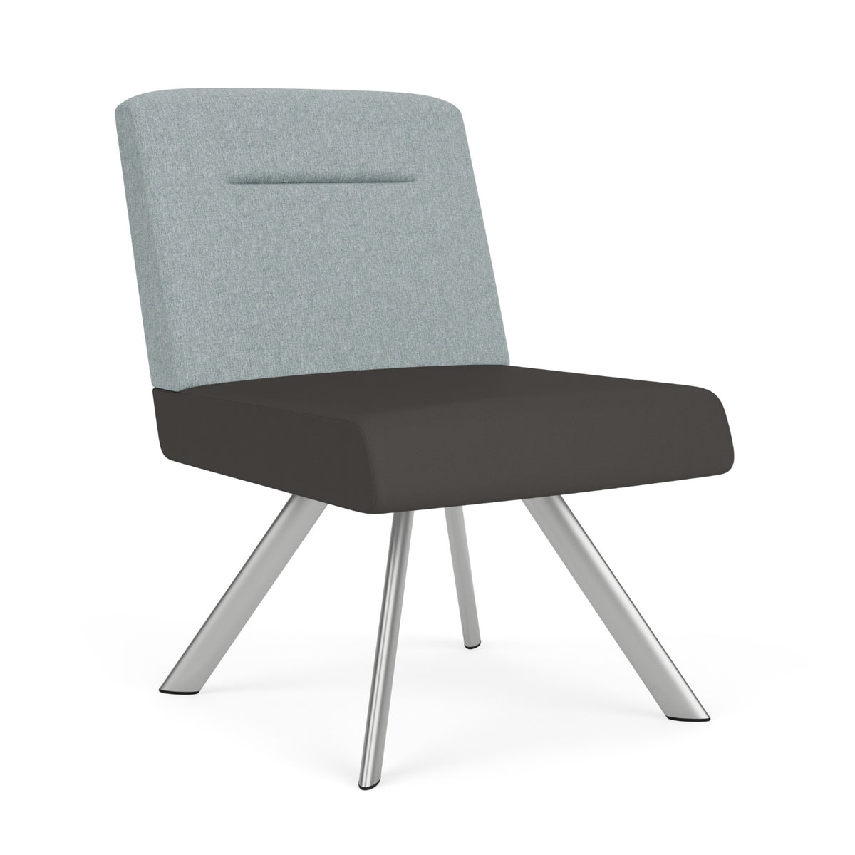 Willow Collection Reception Seating, Armless Swivel Guest Chair, 400 lb. Capacity, Healthcare Vinyl Upholstery, FREE SHIPPING