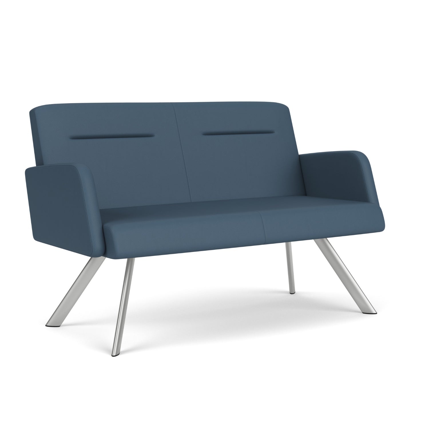 Willow Collection Reception Seating, Loveseat, Standard Vinyl Upholstery, FREE SHIPPING