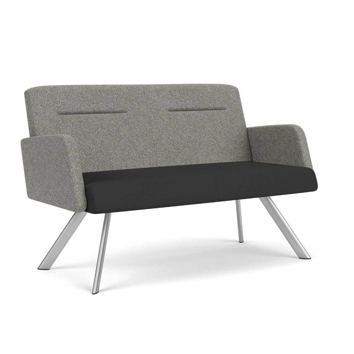 Willow Collection Reception Seating, Loveseat, Standard Fabric Upholstery, FREE SHIPPING