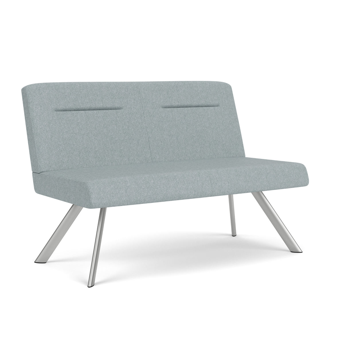 Willow Collection Reception Seating, Armless Loveseat, Healthcare Vinyl Upholstery, FREE SHIPPING