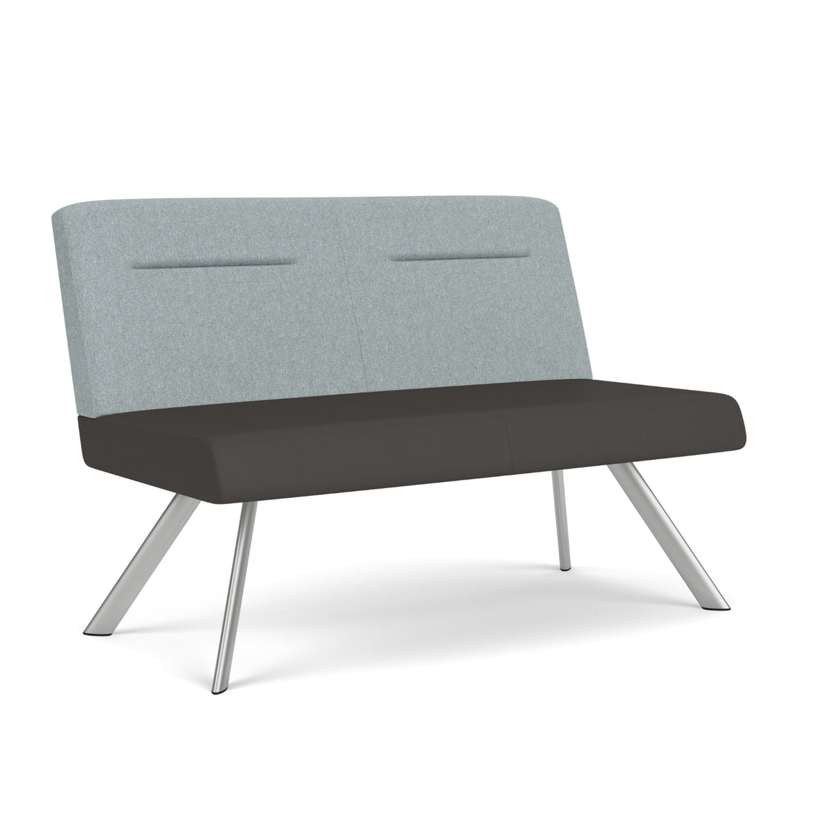 Willow Collection Reception Seating, Armless Loveseat, Healthcare Vinyl Upholstery, FREE SHIPPING