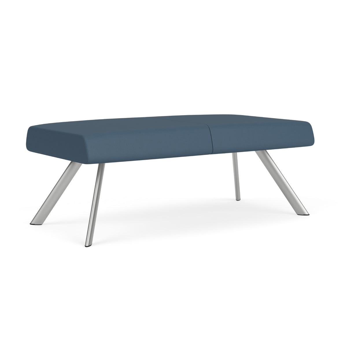 Willow Collection Reception Seating, 2 Seat Bench, Standard Vinyl Upholstery, FREE SHIPPING