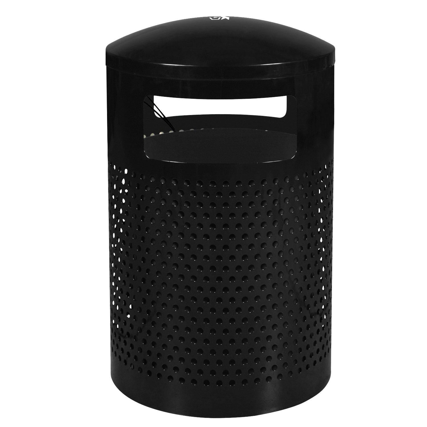 Landscape Series Large Capacity Outdoor Trash Receptacle, 40-Gallon Capacity