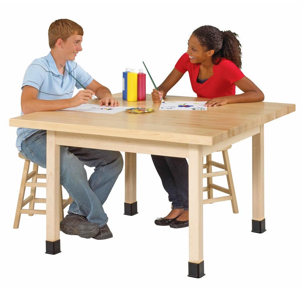 The Worktop Classic Four-Station Table, 30" Standard Height