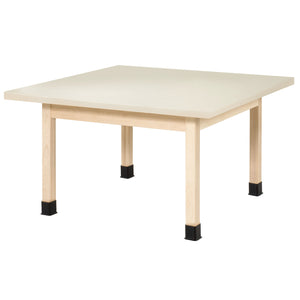 The Worktop Classic Elementary Height Four-Station Table, 26" H