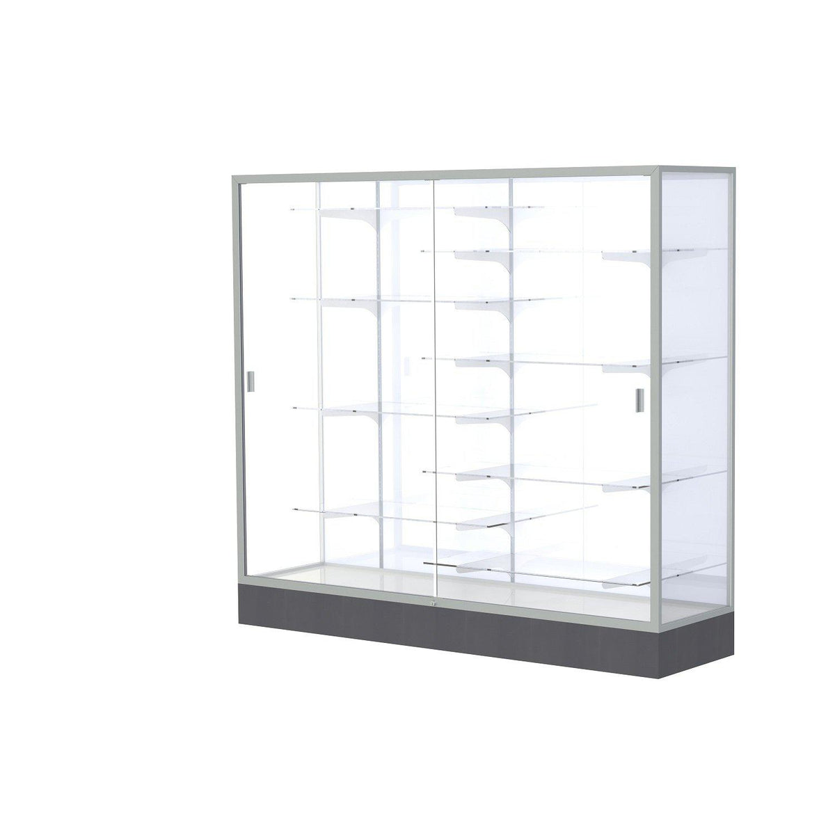 Colossus Series Floor Display Case, 72"W x 66"H x 20"D