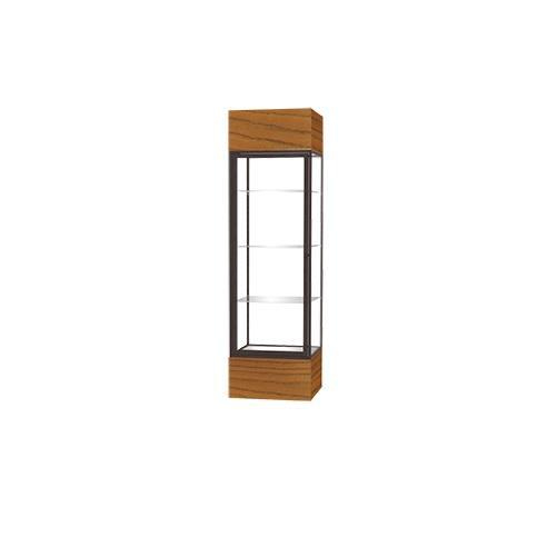 Keepsake Series Lighted Floor Display Case, 24"W x 80"H x 24"D