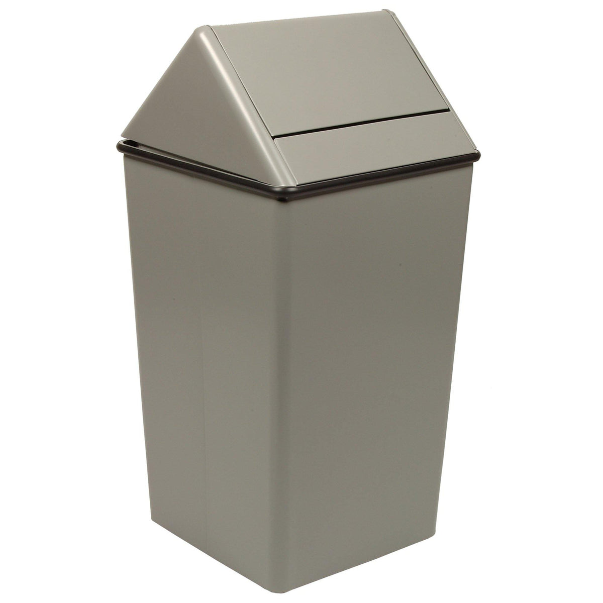 Waste Watcher Swing Top Waste Receptacle, Powdercoat Finish, 36 Gallon Capacity