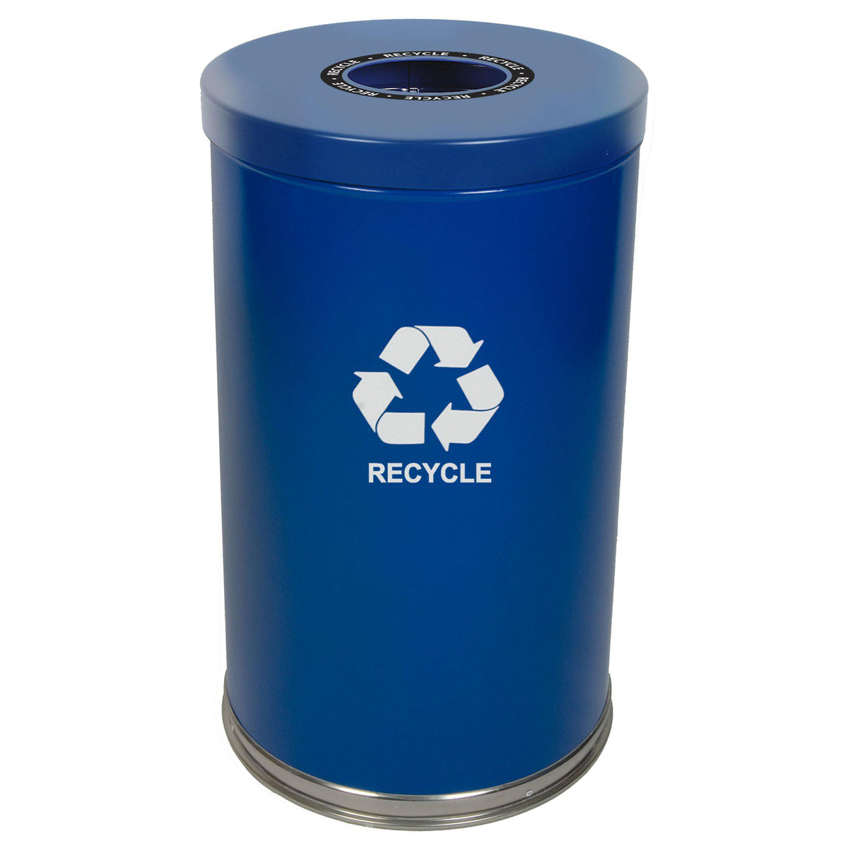 Emoti-Can Indoor Recycling Container, Single Opening, 20-Gallon Capacity