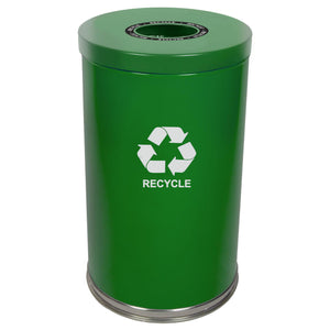 Emoti-Can Indoor Recycling Container, Single Opening, 20-Gallon Capacity