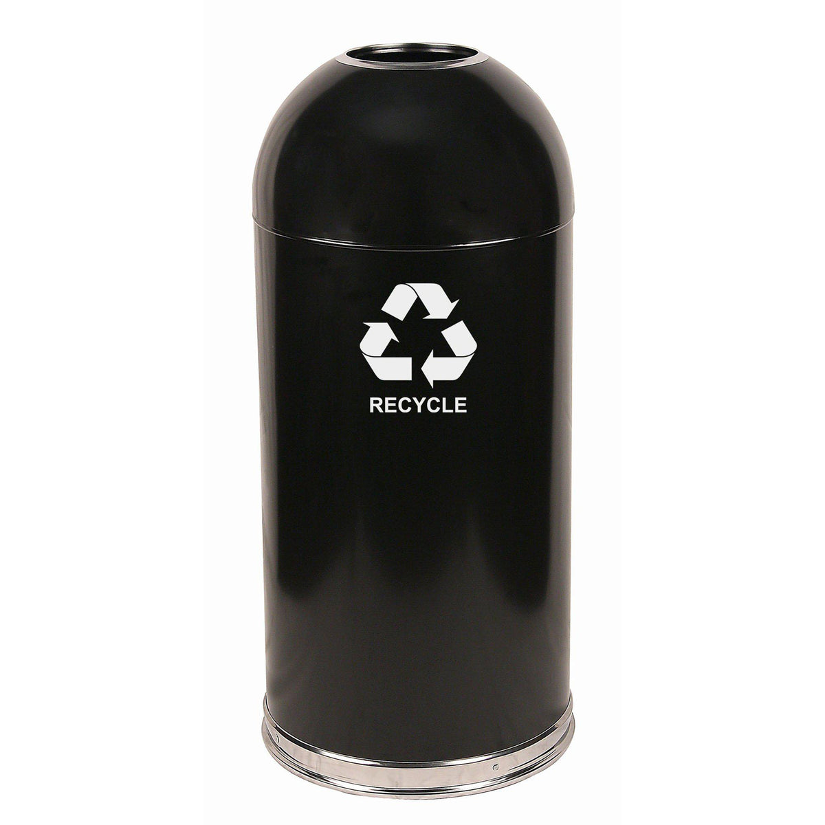Dome Top Indoor Recycling Container, 15-Gallon Capacity