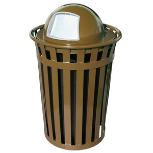 Oakley Collection Outdoor Trash Receptacle with Dome Top, 36-Gallon Capacity