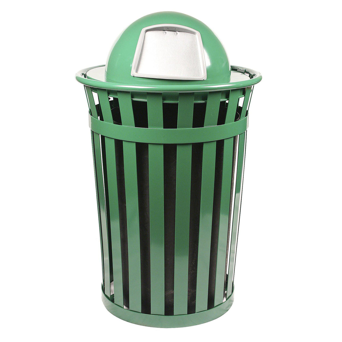 Oakley Collection Outdoor Trash Receptacle with Dome Top, 36-Gallon Capacity