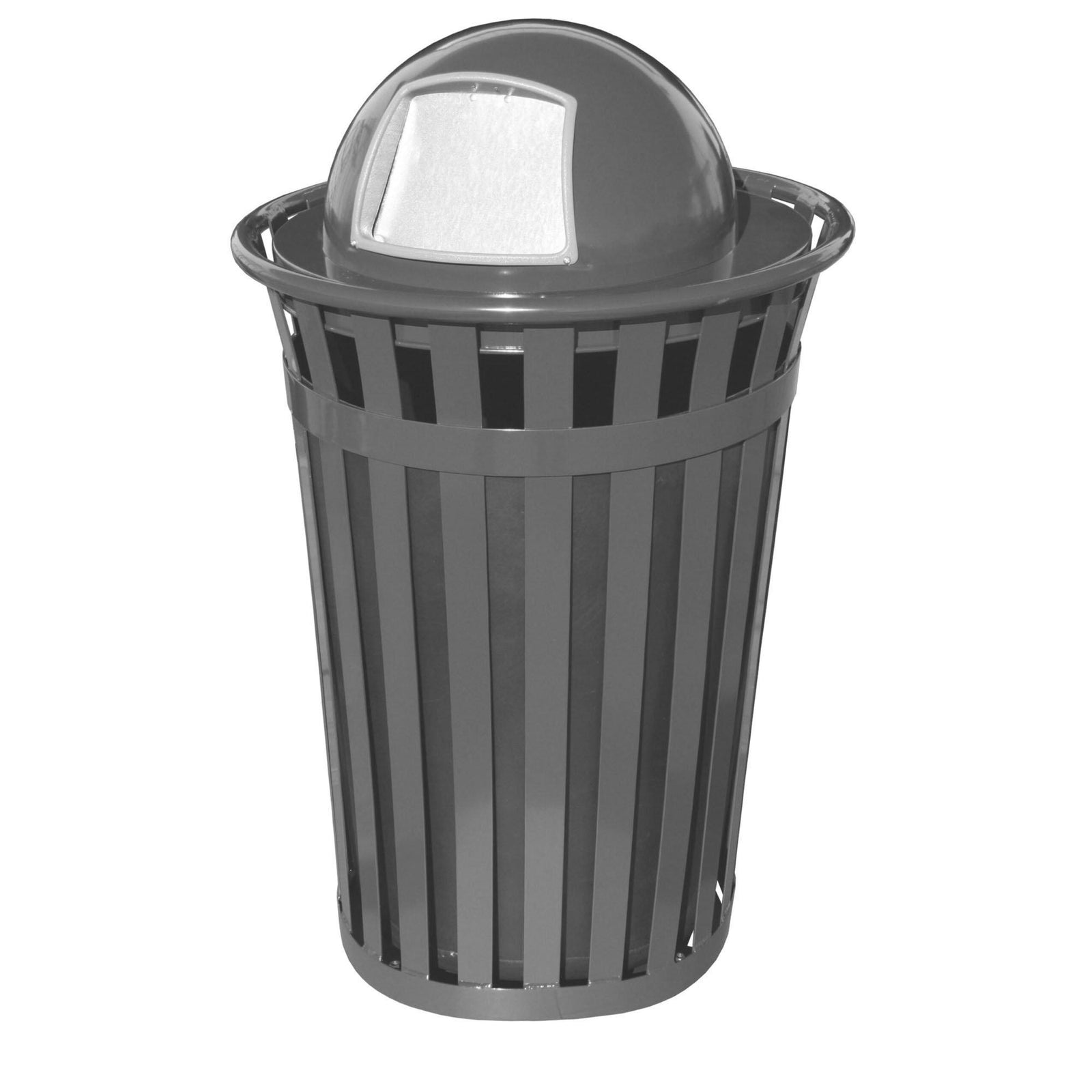 Oakley Collection Outdoor Trash Receptacle with Dome Top, 36-Gallon Capacity