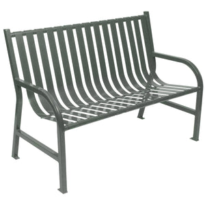 Oakley Collection Slatted Outdoor Bench, 48" L