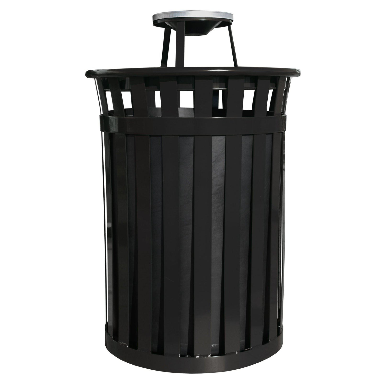 Oakley Collection Large Capacity Outdoor Trash Receptacle with Ash Top, 50-Gallon Capacity