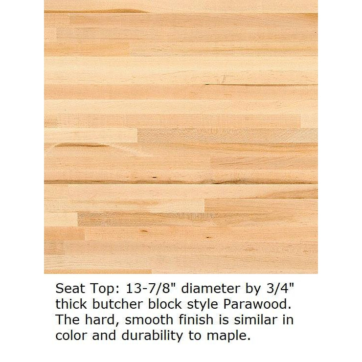 Solid Hardwood Stool, 24" Height