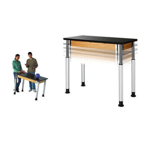 Adjustable Height Table with 3/4" Solid Phenolic Top, 60" W x 24" D