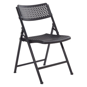 Airflex Premium Polypropylene Folding Chair, Black (Carton of 4)-Chairs-