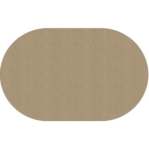 Americolors Solids Rugs-Classroom Rugs & Carpets-Almond-7'6" x 12' Oval-
