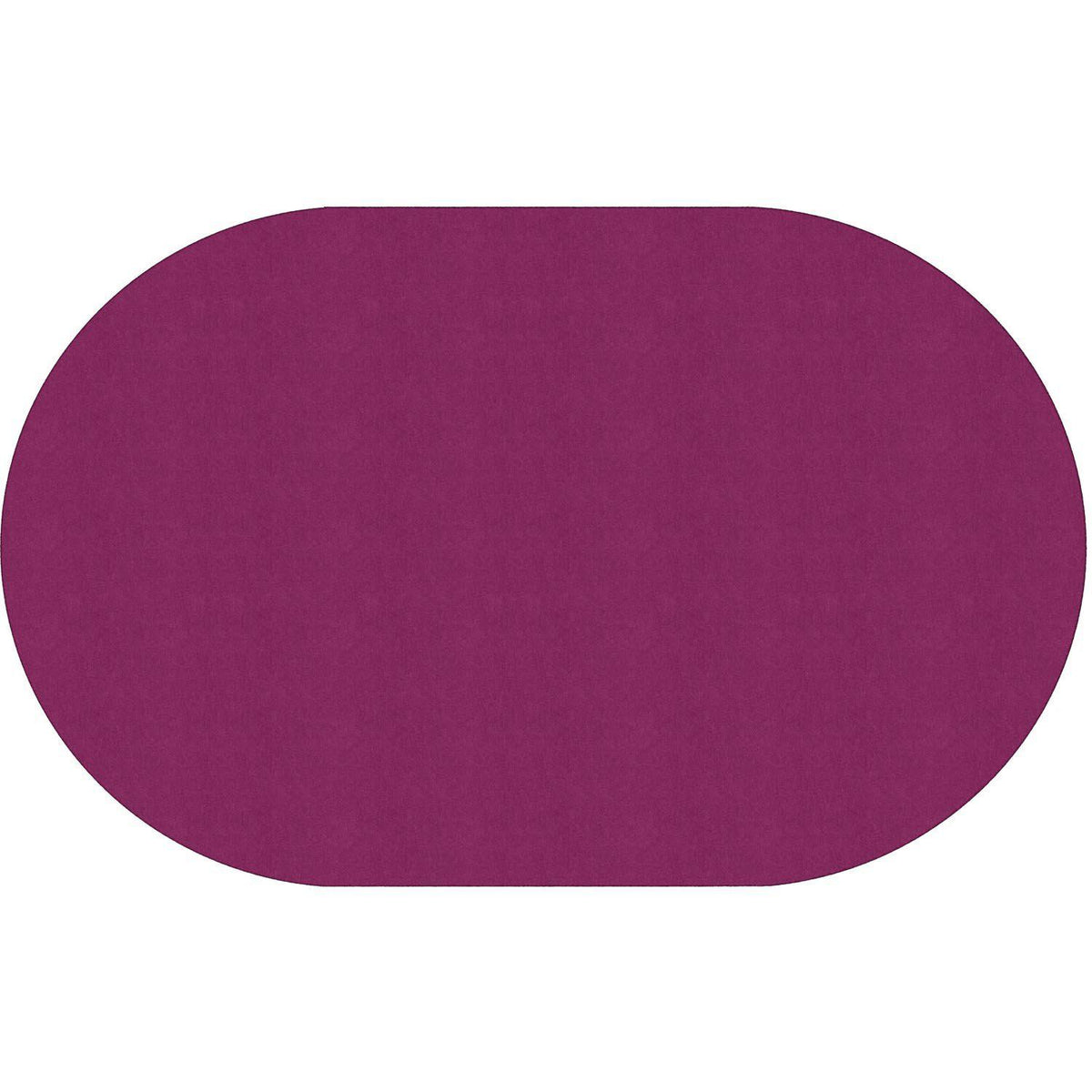 Americolors Solids Rugs-Classroom Rugs & Carpets-Cranberry-7'6" x 12' Oval-